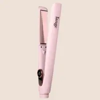 L'ANGE HAIR - Le Titane Titanium Straightener - Lightweight Hair Tool with Curved Edges for Versatile Styling, Infrared Heat, Adjustable Temperature, Dual Voltage & Plug for Smooth Results, Beauty Products, Hair Tools