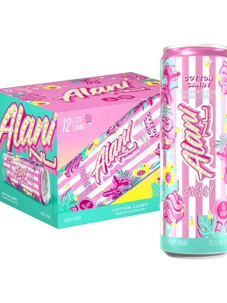 Alani Nu Energy Drink - Sugar Free, Low Calorie | 200mg Caffeine | w/ Antioxidants, Biotin B Vitamins | Zero Sugar | 10 Calories | 12 Fl Oz Cans 12pk Natural Flavors Sport