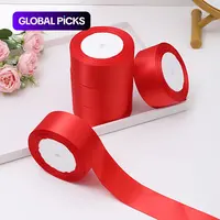 Solid Color Decorative Ribbon (5 Rolls), DIY Decorative Ribbon for Wedding, Party, Cake & Gift Box Packaging, Gift Decoration, Gift Wrapping Supplies #GLOBAL PICKS