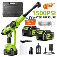 【DealsForYou】KEPEAK Cordless Power Washer Car Wash Kit, 1500PSI Portable Battery-Powered Foam Sprayer with 550PSI Max Pressure, 1x48V 5.0Ah Rechargeable Battery, Snowflake Foam Lance, Foam Cannon Kit,father'sdaygifts