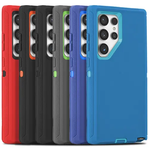 XG-Tech Shockproof Defender Cellphone Casing - Heavy-Duty Triple-Layer Rubber-Silicone Rugged Protection Phone Accessory with Secure Grip for Samsung Galaxy S26, S25, S24, S23, S22 Ultra, S21 Plus