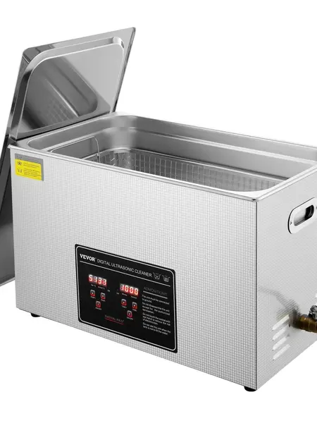 【DealsForYouDays】VEVOR 30L Stainless Steel Ultrasonic Cleaner with Digital Timer & Heater, 40kHz Advanced Transducer Technology Cleaning Tool for Eyeglasses, Watch, Rings, Carburetors, Small Parts, Circuit Board, Father's Day Gift Idea