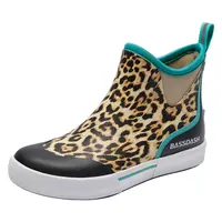 BASSDASH Womens 4.5” Waterproof Deck Ankle Rain Boots Anti-Slip Neoprene Rubber Garden Fishing Boots