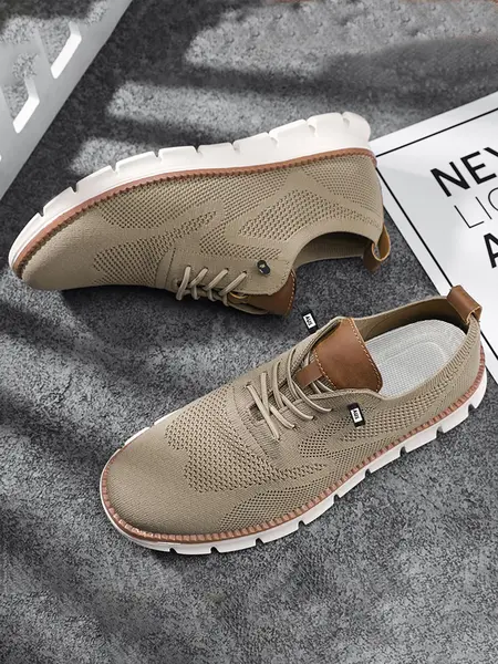 Men's Minimalist Business Low Top Sneakers, Casual Breathable Comfortable Shoes, Fashionable Lightweight Shoes for Daily Wear