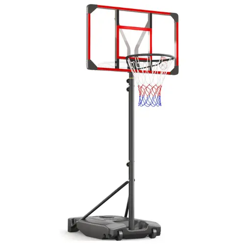 Kids Basketball Hoop Outdoor 4.82-8.53ft Adjustable, Portable Basketball Hoops & Goals for Kids/Teenagers/Youth in Backyard/Driveway/Indoor, with Enlarged Base and PC Backboard