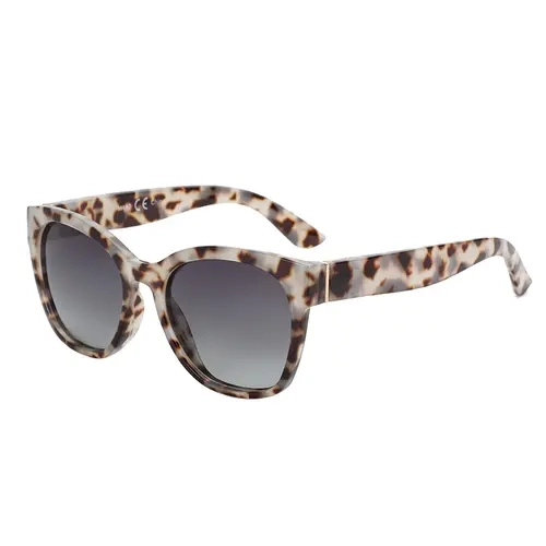 ZENOTTIC Female Fashion Sunglasses - 1-Piece Design, Full Rim Plastic Frame, Retro TAC Anti-Glare Polarized Lenses, UV400 Protection, True Colors, Metal Hinges, Stylish Accessory, Microfiber Pouch, Gift Box for Gifting