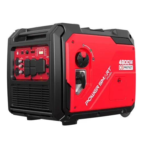 PowerSmart PS5046CE Portable 4800W Gas Generator,Electric Start,59db Quiet Run,10H at 50% Load, CO Sensor, 30A RV Outlet, Parallel Capable,USB-A/12V DC Ports,89Lbs,EPA Compliant for Home Backup,Camping Generators