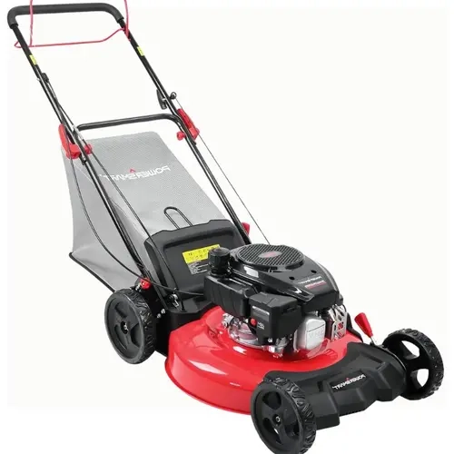 PowerSmart Gas Powered Self-Propelled Walk Behind Lawn Mower (V8621S/V8621S1/V8622S1) - 170cc OHV Engine, 21" Steel Deck 3-in-1/22" 2-in-1, 6 Adjustable Height Mower, 1.4 Bu Bag Capacity, Lawnmowers