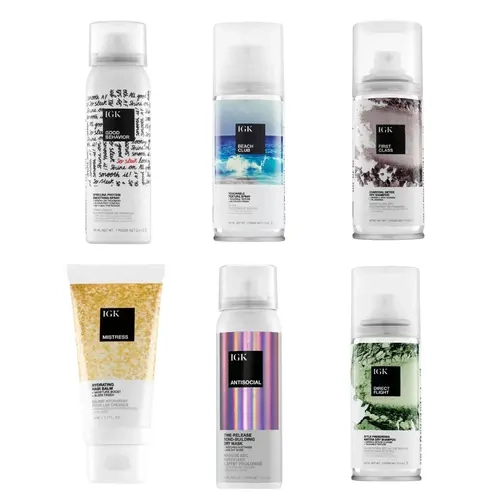 IGK JET SET TRAVEL BUNDLE | Good Behavior Travel + Beach Club Travel + First Class Travel + Mistress Travel + Antisocial Travel + Direct Flight Travel | 428ml | 14.5 oz