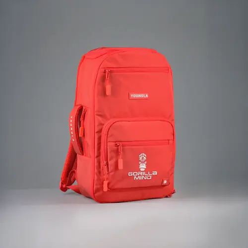 YoungLA X Gorilla Mind Men's Plain Multifunctional Gym Rucksack Backpack for Adults - Adjustable Strap, Lightweight Casual Daypack, Gifts for Him, Travel Stuff