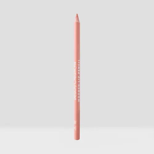 Beauty Creations Wooden Lip Liner Cosmetic - Creamy Pencil, Smooth Soft Matte Texture, Long-Lasting Single Item Makeup for Adults' Daily Use (Sharpen First Before Application)