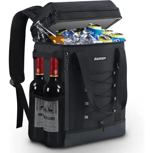 Cooler Backpack, 36 Cans Multifunctional Leakproof Cooler Backpack with Padded Top Handle, Mesh Pocket for Camping BBQ Lunch Picnic Hiking Fishing,Waterproof Ice Box Thermal Bag Insulated Travel