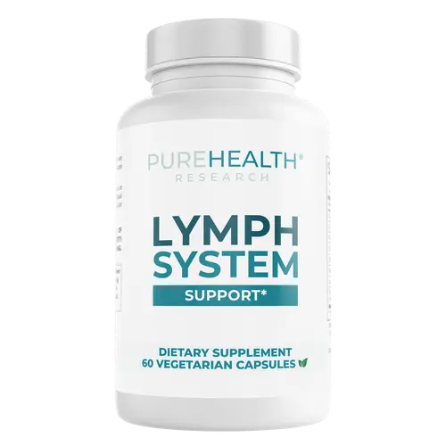 PureHealth Research Lymph System Support - Natural Lymphatic Drainage, Flush Toxins, Reduce Swelling, Puffiness and Optimize Lymphatic Health
