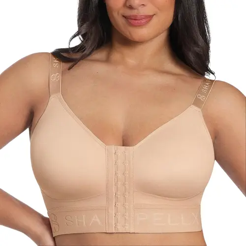 Shapellx Bare Essentials AirSlim Unlined Wireless Front-Closure Bra