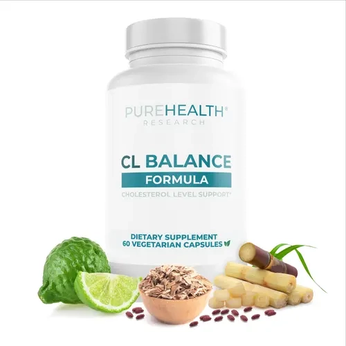 PureHealth Research CL Balance Cholesterol Supplement: Natural Formula for Normal Levels with Bergamot Polyphenols and Berberine