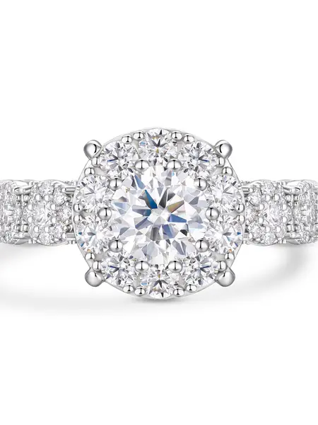 【R316】UCCIYO S925 Silver Synthetic Moissanite Women's Ring, Round Cut, D Color, VVS Clarity—The Perfect Gift for Anniversaries Gift Elegant Engagement Ring Bridal Ring summerwins R710