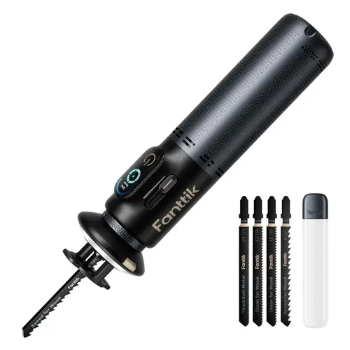 【DealsForYouDays】Fanttik R11 Pro Brushless Cordless Mini Reciprocating Saw, 0–2200 SPM Variable Speed, Type-C Fast Charging, Tool-Free Blade Change, 5-Blade Kit for Wood, Metal & PVC, Power Tools, Versatile Cutting, SummerWins