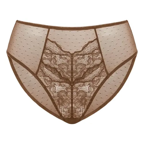 HSIA Enchante Floral Lace Sheer Mesh Back Bikini Underwear Brief Matching Panty