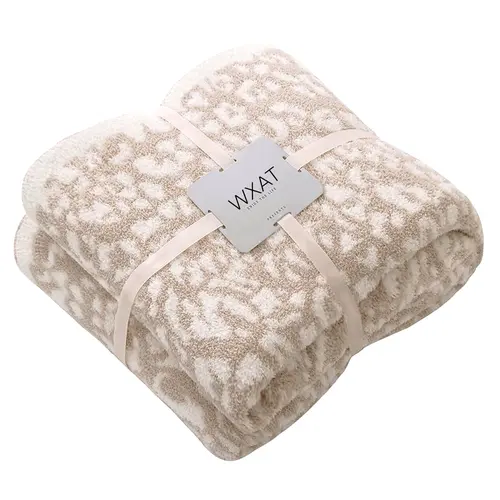 Ultra Soft Reversible Leopard Throw Blanket 71x78 Inches Plush Warm Microfiber Cheetah Print for Couch Bed All Seasons Home Decor Cozy Bedroom Accessories