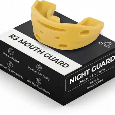 Reviv R3 Mouthguard for Teeth Grinding TMJ Relief & Better Sleep Soft Silicone with Supportive Fit for Daily Use Enhanced Support Stability