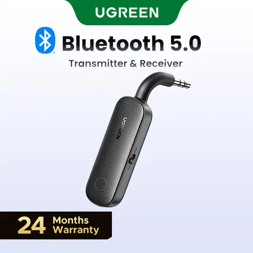 UGREEN 2-in-1 Dual Mode Wireless Bluetooth Transmitter Receiver Adapter - Compact Stereo Gadget with 3.5mm AUX, 2-BT Device Connection, 5.5 Hours RX, Portable Plug-In Auto Accessory for AirPods/Headphones/TV,tiktokshopfalldealsforyou