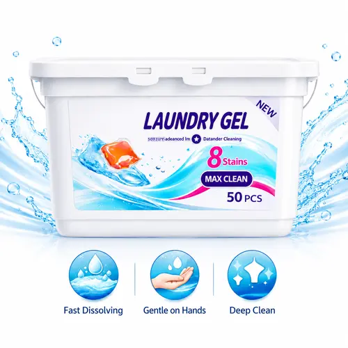 STEWEROM Laundry Pods 50 Count, Scented 4-Chamber Detergent Pods, Fast-Dissolving Laundry Capsules with Bioactive Enzymes, Floral Fragrance, Easy Toss & Wash for Everyday Laundry