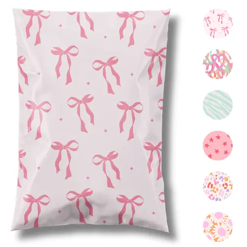 Pretty Package Designer Poly Mailer Heavy Duty Waterproof Self Seal Shipping Bag for Small Business, Cute Packaging
