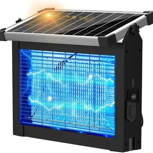 ZeChuan Solar Bug Zapper Outdoor, Waterproof Mosquito Zapper Outdoor Solar Powered mosquito killers electronic