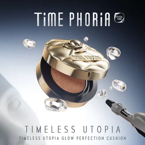 [Any 3 items]TIMEPHORIA Timeless Utopia Glow Perfection Cosmetic Foundation Cushion, 11g, Moisturize, Lightweight, Flawless Finish,back to school