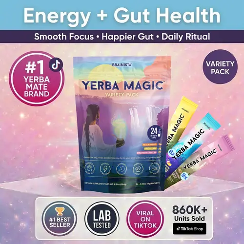 Yerba Magic - Yerba Mate Energy Tea Powder | Variety Pack (24 Stick Packs)
