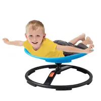 【ChristmasGift】VEVOR Kids Swivel Chair, 220 LBS Capacity, Sensory Spinning Chair, Autistic Kids Sensory Toy Chair with Non-Slip Metal Base, Toddler Sit and Spin Chair for Coordination Balance Focus Training Blue