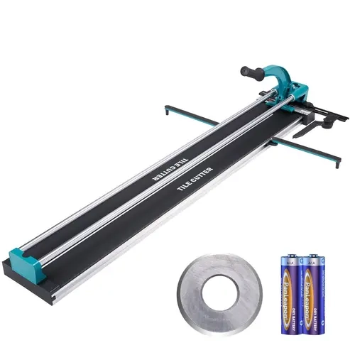 VEVOR 48-Inch Manual Tile Cutting Machine for Ceramic Tiling, Porcelain Tile Tool with Tungsten Carbide Cutters, Infrared Positioning, Nonslip Base, Double Steel Rails, 180° Leg Swing, 48" Max Cut Capacity#SohoChic