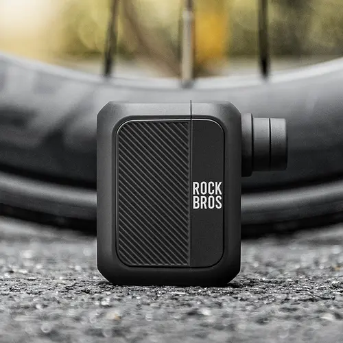 ROCKBROS Mini Bike Pump Portable Bike Tire Pump 100PSI Electric Bike Pump Mini Air Pump Tire Inflator Rechargeable with Presta Schrader Valve