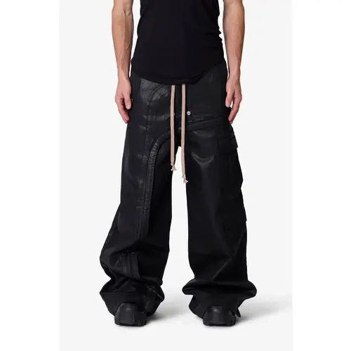 mnml Waxed Rave Seam Cargo Pants - Black