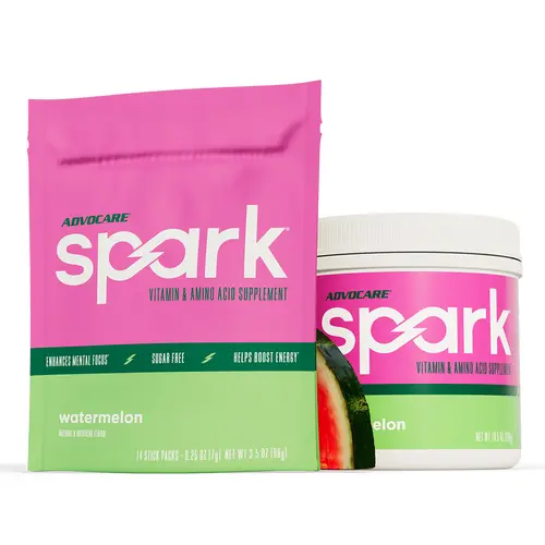 AdvoCare Spark® Energy Drink Mix – 20 Vitamins & Amino Acids for Functional Energy, Focus & Mental Clarity* – Sugar-Free – Best Sellers bundle, Watermelon