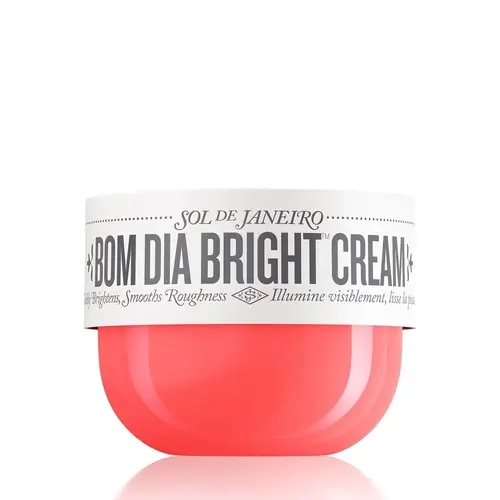 Sol de Janeiro Bom Dia Bright Body Cream - Scented Body Care Moisturizer with Exfoliating Fruit AHAs, Vitamin C, Jasmine, Black Amber Plum & Vanilla Woods Fragrance; Retexturizes, Brightens, Smoothes Skin, Vanilla Scents, Glowup, Selfcare, Radiant, Gifts,