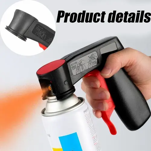 Universal Plastic Paint Spraying Tool - Full-Grip Design for Comfortable Hold, Reusable, Mess-Free, Instant Transformation, Easy Snap-On/Snap-Off Fit for Spray Paint, Adhesives
