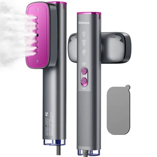 【SummerWins】OGHom Clothes Steamer, Travel Steamer, 2-in-1 Handheld Steamer, 110-240V Portable Clothing Steamer for Global Use, 30s Fast Heat-Up Wrinkle Remover for Global Use, 1000W Powerful Steam,  Lightweight , Travelers & Family, Summerwins