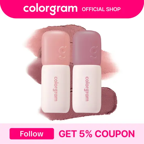 Colorgram Blurry Lip Duo - Nude Blur Tint | K-Beauty Makeup | Soft Matte Lip Stain | Powdery Finish | 2-in-1 Lip & Cheek | Lightweight & Buildable I summervibes