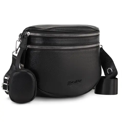 Montana West Large Fanny Pack Crossbody Sling Bags with Adjustable Strap and Coin Purse