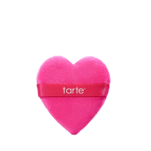 tarte set & go heart powder puff