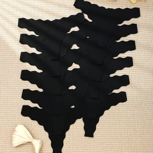 Women's Seamless Low-Waist Soft Comfy Panties Set, 12-Pack Fitted Bikini Underwear, Casual Plain Design, All Seasons Wear