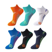 INNENS 3 Pairs Compression Running Athletic Ankle Socks Unisex 8-15 mmHg Cushioned Low Cut Short Socks for Woman & Man