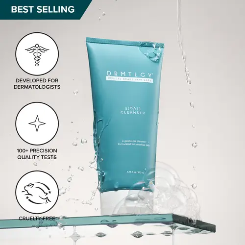 DRMTLGY g(OAT) Cleanser™ 5.75 fl oz. with Oat Bran Extract and Hyaluronic Acid Facial Gentle Cleanser
