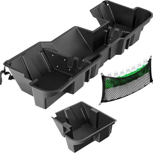 OEDRO Under Seat Storage fits 2019-2026 Dodge Ram 1500 Crew Cab New Body Style (Not for Classic), Upgraded Rear Underseat Storage Truck Organizer Black Tool Box