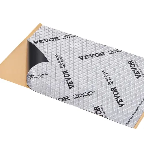 VEVOR Car Sound Deadening Mat - 50mil Aluminum Foil Butyl Rubber, 1.3mm 52sq.ft 47-Piece Multipack, Fire Resistant Heatshielding Insulation, Easy-Install DIY Car Accessories Interior for Automotive Enthusiasts