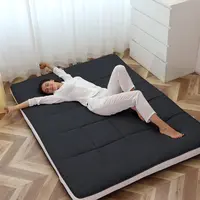 Lilypelle Japanese Futon Mattress, 3.5”/4“ Foldable Tatami Sleeping Pad, Portable Roll-Up Floor Lounger Bed for Adult & Child, All-Season Use, Dormitory Floor Mattress Pad