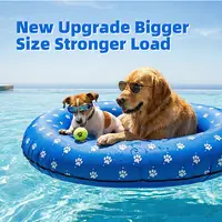 Dono Large Blue Bone Inflatable Pool Float Raft for Pets, Portable Floater with Sturdy Polyester Fabric Covering, Cooling Toy for Small-Medium-Large Dogs, Summer Pool Accessories for Pet Lovers, Pool Floats