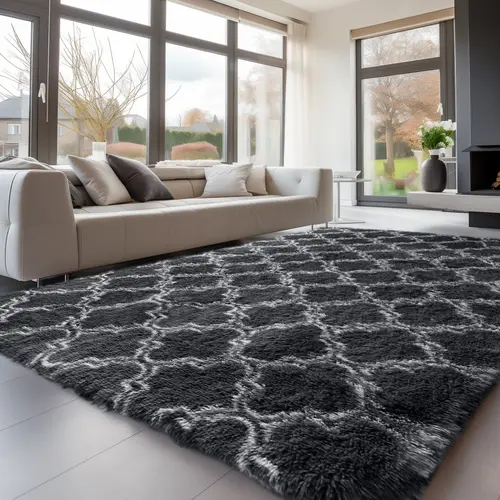 FAMVAL Fluffy Area Rug, Ultra-Soft Modern Shag, Non-Slip for Living Room, Bedroom, Nursery, Kids' Room, Playroom, Apartment and Dorm giftideas