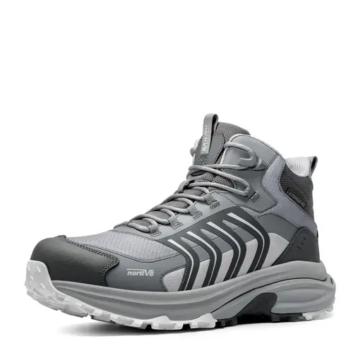 【Fall Deals】NORTIV 8 Durable Men's Hiking Shoes - 1 Pair, 360 Waterproof PRO, Nylon Lightweight Laces, Synthetic Material, US Sizes, All-Day Comfort, Adventure Ready, All-Terrain & Casual, Armadillo FieldLite, for Hiking/Light Outdoor, Father's Day Gifts